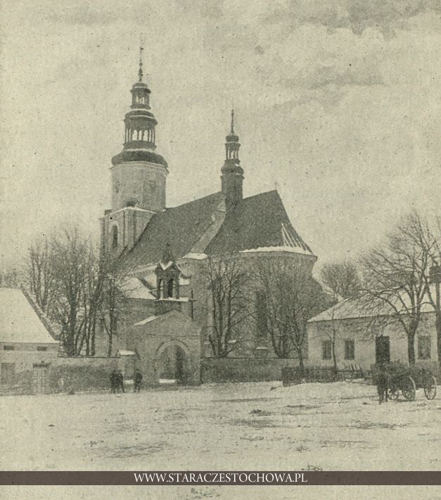 Kościół w Krzepicach, budowany w 1357 roku